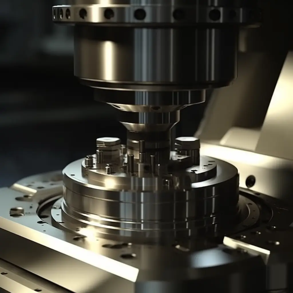 Gros plan sur une machine industrielle de haute précision, financée via une solution de leasing adaptée pour entreprises industrielles en Suisse, Ecofina.