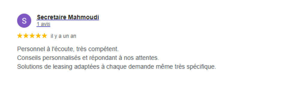 Avis Client Ecofina 12 (Copie)